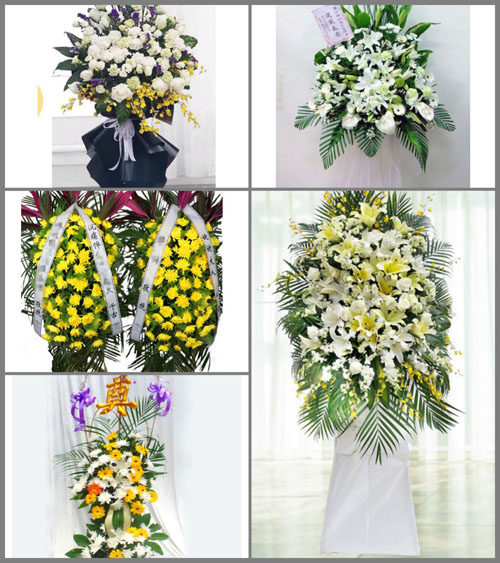 广东广州市花都区赤坭镇黄沙塘村白事花篮预定
